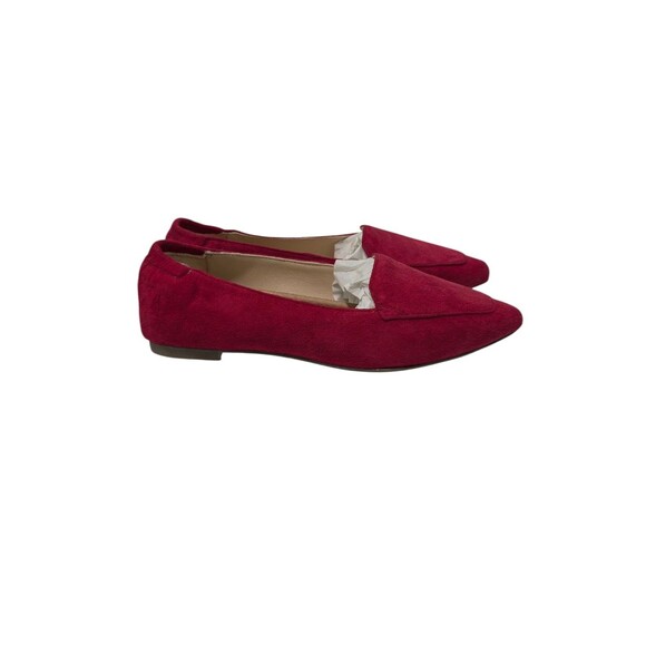 Hush Puppies Hazel Pointe Dark Magenta Suede Flats HW06810-601 - Picture 4 of 5